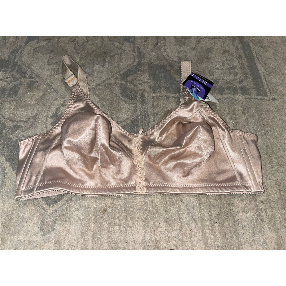 New Bali Women's Double Support  Wireless Bra‎ Nude Beige  Size 40C